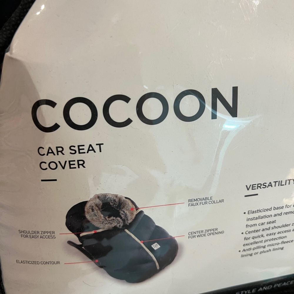 7am Car seat cover never used (winter baby became spring baby)